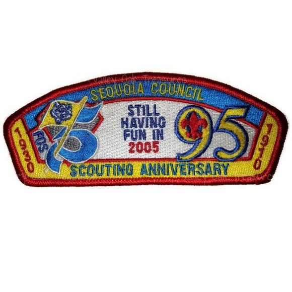 Limited Edition 2005 Sequoia Council BSA Friends of Scouting Shoulder Patch - Picture 1 of 2